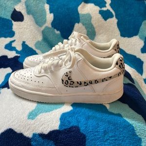 Air Force cheetah print sneakers